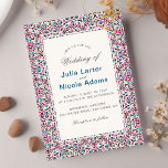 Moroccan Lattice Geometric Mandala Wedding Invitation<br><div class="desc">Beautiful Invitation to celebrate Special occasions and festivals comes with digital and E-invitation as per your request. We would love to replicate our designs to make multiple products like rsvp cards, labels envelopes, and more. Customization is available for ready to print on request at info@shamaurcreatif@gmail.com Look Forward to hearing from...</div>