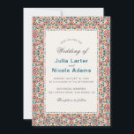 Moroccan Lattice Geometric Mandala Wedding Invitation<br><div class="desc">Beautiful Invitation to celebrate Special occasions and festivals comes with digital and E-invitation as per your request. We would love to replicate our designs to make multiple products like rsvp cards, labels envelopes, and more. Customization is available for ready to print on request at info@shamaurcreatif@gmail.com Look Forward to hearing from...</div>