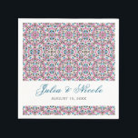 Moroccan Lattice Geometric Mandala Wedding Napkin<br><div class="desc">Beautiful Invitation to celebrate Special occasions and festivals comes with digital and E-invitation as per your request. We would love to replicate our designs to make multiple products like rsvp cards, labels envelopes, and more. Customization is available for ready to print on request at info@shamaurcreatif@gmail.com. Look Forward to hearing from...</div>