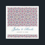 Moroccan Lattice Geometric Mandala Wedding Napkin<br><div class="desc">Beautiful Invitation to celebrate Special occasions and festivals comes with digital and E-invitation as per your request. We would love to replicate our designs to make multiple products like rsvp cards, labels envelopes, and more. Customization is available for ready to print on request at info@shamaurcreatif@gmail.com. Look Forward to hearing from...</div>