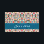 Moroccan Lattice Geometric Mandala Wedding Place Card<br><div class="desc">Beautiful Invitation to celebrate Special occasions and festivals comes with digital and E-invitation as per your request. We would love to replicate our designs to make multiple products like rsvp cards, labels envelopes, and more. Customization is available for ready to print on request at info@shamaurcreatif@gmail.com. Look Forward to hearing from...</div>