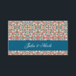Moroccan Lattice Geometric Mandala Wedding Place Card<br><div class="desc">Beautiful Invitation to celebrate Special occasions and festivals comes with digital and E-invitation as per your request. We would love to replicate our designs to make multiple products like rsvp cards, labels envelopes, and more. Customization is available for ready to print on request at info@shamaurcreatif@gmail.com. Look Forward to hearing from...</div>