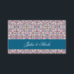 Moroccan Lattice Geometric Mandala Wedding Place Card<br><div class="desc">Beautiful Invitation to celebrate Special occasions and festivals comes with digital and E-invitation as per your request. We would love to replicate our designs to make multiple products like rsvp cards, labels envelopes, and more. Customization is available for ready to print on request at info@shamaurcreatif@gmail.com. Look Forward to hearing from...</div>