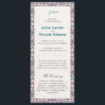 Moroccan Lattice Geometric Mandala Wedding Program<br><div class="desc">Beautiful Invitation to celebrate Special occasions and festivals comes with digital and E-invitation as per your request. We would love to replicate our designs to make multiple products like rsvp cards, labels envelopes, and more. Customization is available for ready to print on request at info@shamaurcreatif@gmail.com. Look Forward to hearing from...</div>