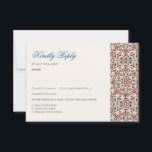 Moroccan Lattice Geometric Mandala Wedding RSVP Card<br><div class="desc">Beautiful Invitation to celebrate Special occasions and festivals comes with digital and E-invitation as per your request. We would love to replicate our designs to make multiple products like rsvp cards, labels envelopes, and more. Customization is available for ready to print on request at info@shamaurcreatif@gmail.com. Look Forward to hearing from...</div>