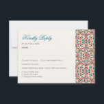 Moroccan Lattice Geometric Mandala Wedding RSVP Card<br><div class="desc">Beautiful Invitation to celebrate Special occasions and festivals comes with digital and E-invitation as per your request. We would love to replicate our designs to make multiple products like rsvp cards, labels envelopes, and more. Customization is available for ready to print on request at info@shamaurcreatif@gmail.com. Look Forward to hearing from...</div>