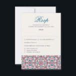 Moroccan Lattice Geometric Mandala Wedding RSVP Card<br><div class="desc">Beautiful Invitation to celebrate Special occasions and festivals comes with digital and E-invitation as per your request. We would love to replicate our designs to make multiple products like rsvp cards, labels envelopes, and more. Customization is available for ready to print on request at info@shamaurcreatif@gmail.com. Look Forward to hearing from...</div>