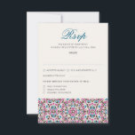 Moroccan Lattice Geometric Mandala Wedding RSVP Card<br><div class="desc">Beautiful Invitation to celebrate Special occasions and festivals comes with digital and E-invitation as per your request. We would love to replicate our designs to make multiple products like rsvp cards, labels envelopes, and more. Customization is available for ready to print on request at info@shamaurcreatif@gmail.com. Look Forward to hearing from...</div>
