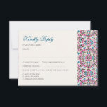 Moroccan Lattice Geometric Mandala Wedding RSVP Card<br><div class="desc">Beautiful Invitation to celebrate Special occasions and festivals comes with digital and E-invitation as per your request. We would love to replicate our designs to make multiple products like rsvp cards, labels envelopes, and more. Customization is available for ready to print on request at info@shamaurcreatif@gmail.com. Look Forward to hearing from...</div>