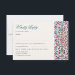 Moroccan Lattice Geometric Mandala Wedding RSVP Card<br><div class="desc">Beautiful Invitation to celebrate Special occasions and festivals comes with digital and E-invitation as per your request. We would love to replicate our designs to make multiple products like rsvp cards, labels envelopes, and more. Customization is available for ready to print on request at info@shamaurcreatif@gmail.com. Look Forward to hearing from...</div>