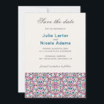 Moroccan Lattice Geometric Mandala Wedding Save The Date<br><div class="desc">Beautiful Invitation to celebrate Special occasions and festivals comes with digital and E-invitation as per your request. We would love to replicate our designs to make multiple products like rsvp cards, labels envelopes, and more. Customization is available for ready to print on request at info@shamaurcreatif@gmail.com Look Forward to hearing from...</div>