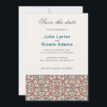 Moroccan Lattice Geometric Mandala Wedding Save The Date<br><div class="desc">Beautiful Invitation to celebrate Special occasions and festivals comes with digital and E-invitation as per your request. We would love to replicate our designs to make multiple products like rsvp cards, labels envelopes, and more. Customization is available for ready to print on request at info@shamaurcreatif@gmail.com Look Forward to hearing from...</div>