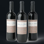 Moroccan Lattice Geometric Mandala Wedding Wine Label<br><div class="desc">Beautiful Invitation to celebrate Special occasions and festivals comes with digital and E-invitation as per your request. We would love to replicate our designs to make multiple products like rsvp cards, labels envelopes, and more. Customization is available for ready to print on request at info@shamaurcreatif@gmail.com. Look Forward to hearing from...</div>