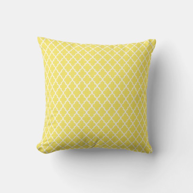 Moroccan Lemon Throw Pillow (Front)
