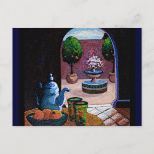 Moroccan mint tea postcard