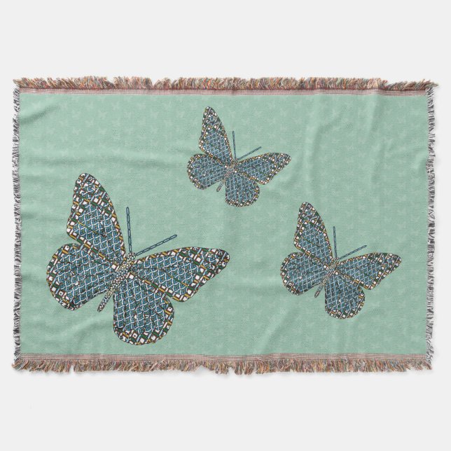 Moroccan Monarch Throw Blanket (Front)