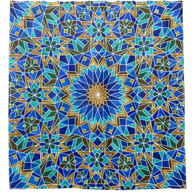 Moroccan Mosaic: Arabic Seamless Design (Front)