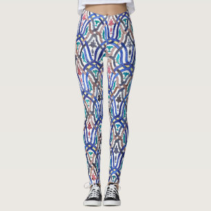 Moroccan mosaic: colourful traditional design. leggings