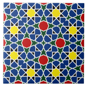 Moroccan Mosaic Geometric Pattern design tile