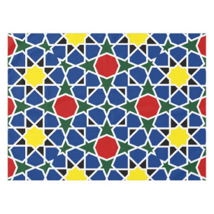 Moroccan Mosaic Geometric Pattern design tile Tablecloth
