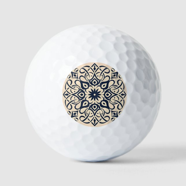Moroccan mosaic golf balls (Front)