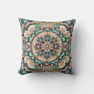 Moroccan Mosaic Magic Throw Pillow