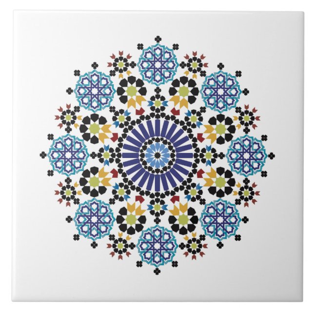 Moroccan mosaic! Moroccan Zellige Tile (Front)