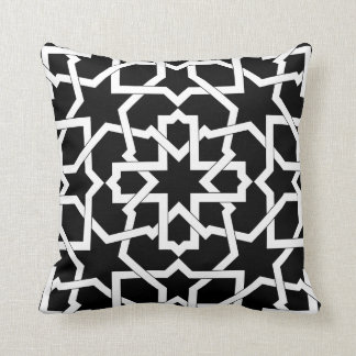 Moroccan mosaic of drawing up geometric in throw pillow