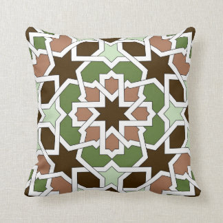Moroccan mosaic of drawing up geometric in throw pillow