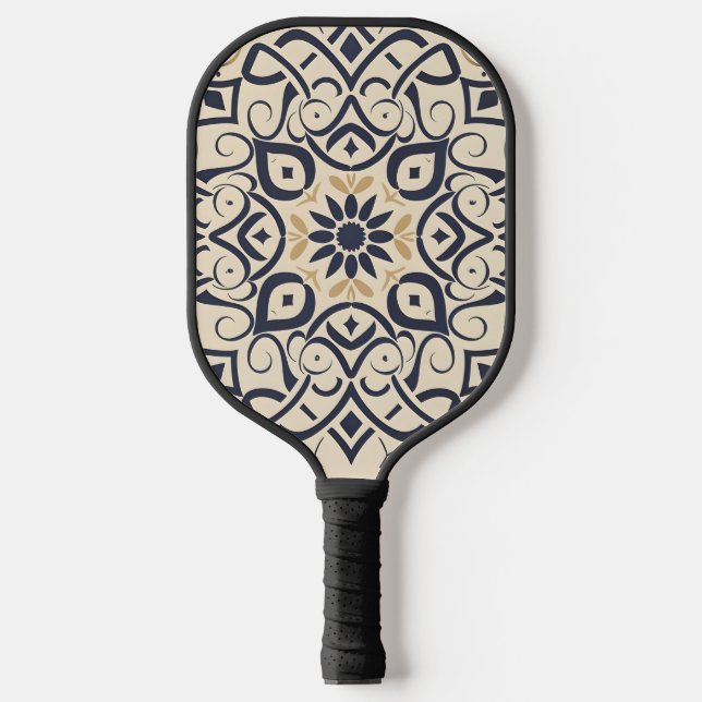 moroccan mosaic pickleball paddle (Front)