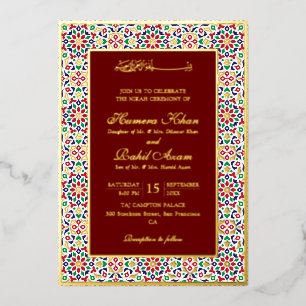 Moroccan Mosaic Terracotta Stones Islamic Wedding 