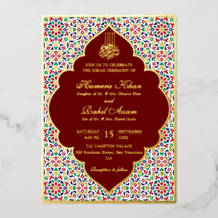 Moroccan Mosaic Terracotta Stones Islamic Wedding 
