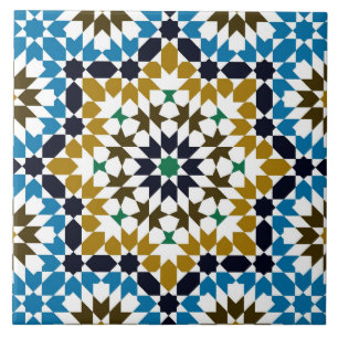 Moroccan Mosaic Traditional Geometric Pattern Tile