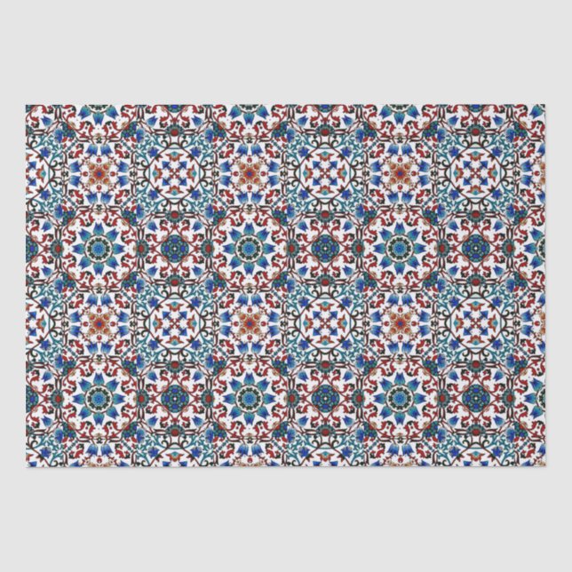 Moroccan,mosaic,Turkish, Tissue Paper (Front)