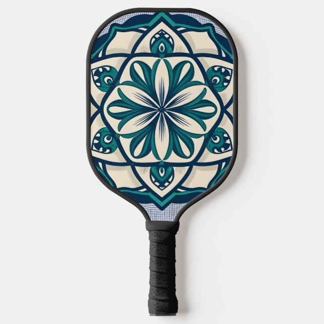 Moroccan mosaics pickleball paddle (Front)