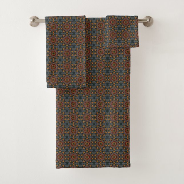 Moroccan Night Bloom Towel Set (Insitu)