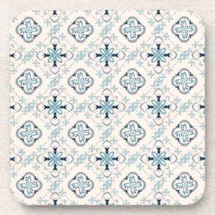 Moroccan ornaments blue cream ethnic stylish East Coaster