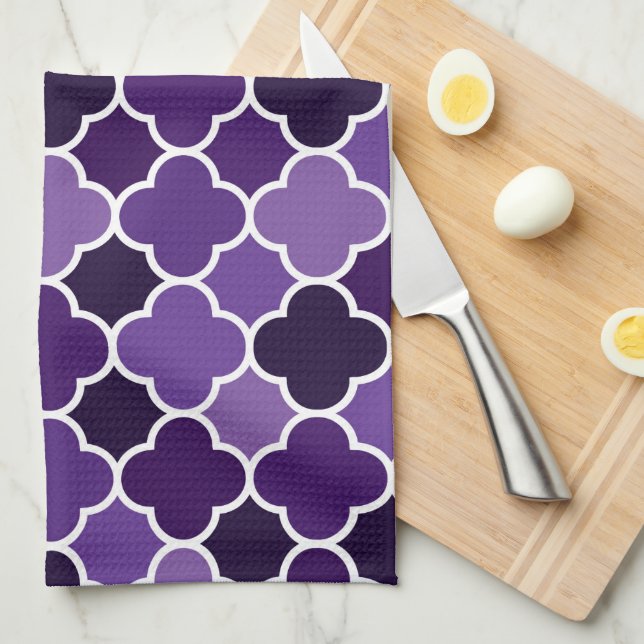 Moroccan pattern kitchen towel (Quarter Fold)