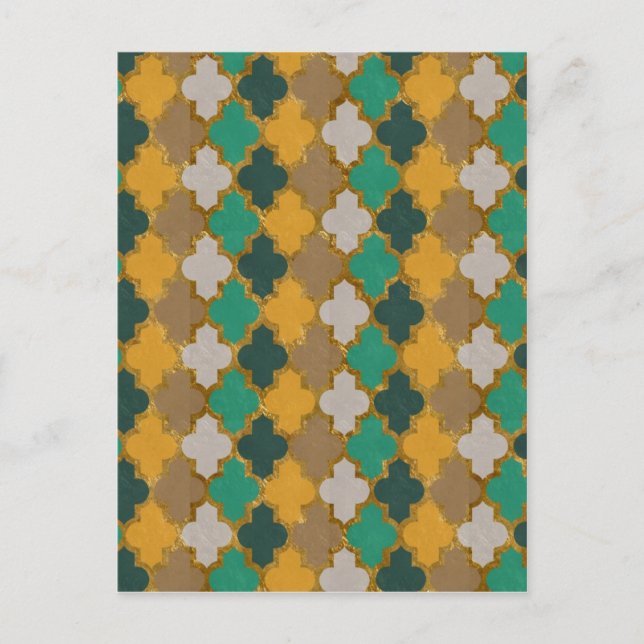 Moroccan Pattern Postcard (Front)