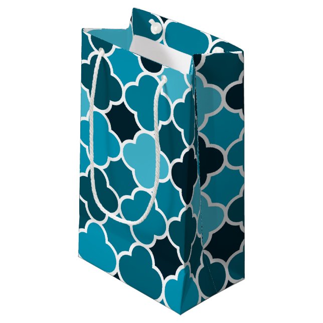 Moroccan pattern small gift bag (Front Angled)