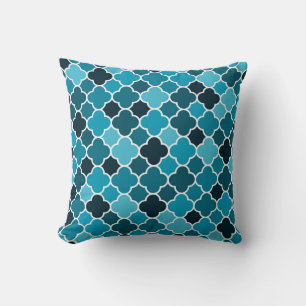 Moroccan pattern throw pillow