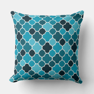 Moroccan pattern throw pillow