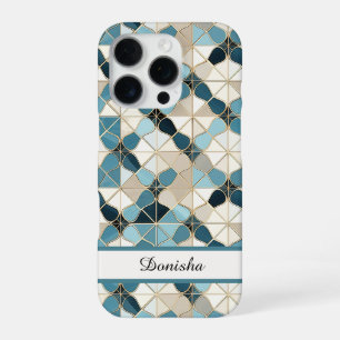 Moroccan Pool Tile Personalized iPhone 16 Pro Case