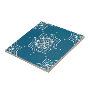 Moroccan Portuguese Blue Azulejos Tile Pattern