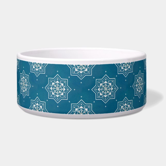 Moroccan Portuguese Blue Azulejos Tile Pattern (Front)