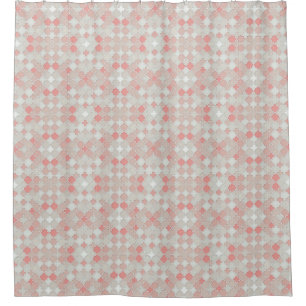 Moroccan Quatrefoil Pattern Coral Peach Seafoam