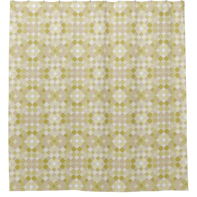 Moroccan Quatrefoil Pattern Gold Tones (Front)
