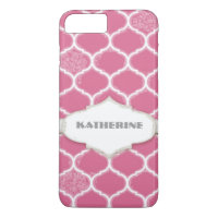 Moroccan Quatrefoil Trellis Antiqued Grunged Style