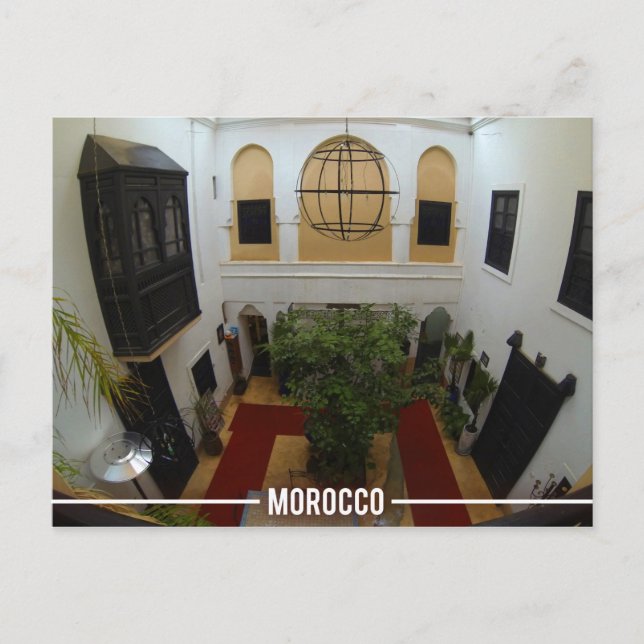 Moroccan Riad, Marrakesh Morocco Postcard (Front)