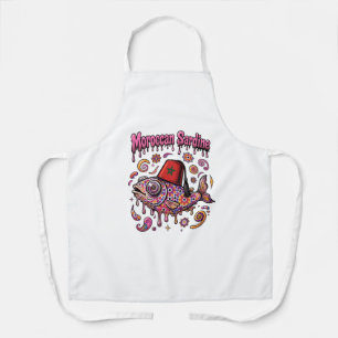 Moroccan Sardine – Psychedelic Zellige Fish Apron